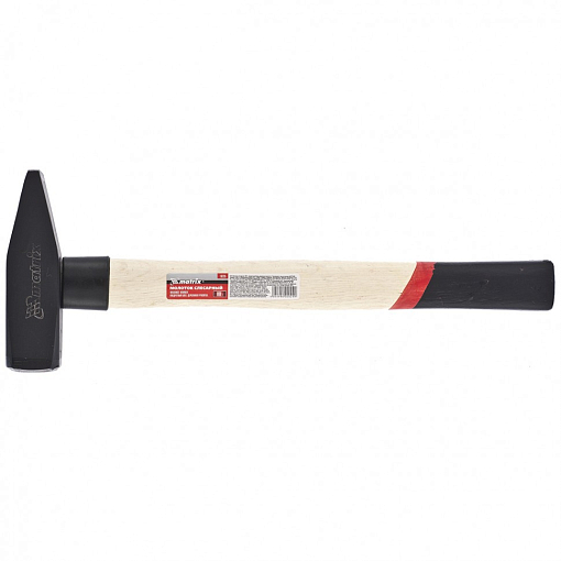 Фото 0 товара Молоток слесарный, 800 г, квадратный боек, деревянная рукоятка Matrix