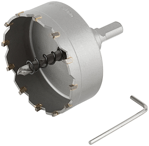 Фото 0 товара Коронка кольцевая с карбидными вставками Профи (для отверстий в нержавеющей стали) 70 мм