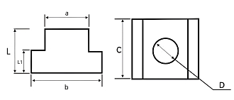 Гайка M14 Т-образная OLICNC - фото 2
