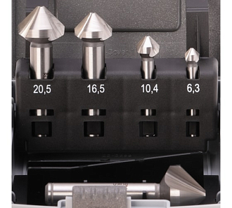 Набор зенковок 90° 6,3-25мм (5шт) HSS-Co5 RUKO арт.102154 - фото 2