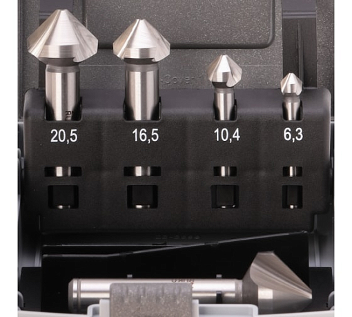 Фото 1 товара Набор зенковок 90° 6,3-25мм (5шт) HSS-Co5 RUKO арт.102154