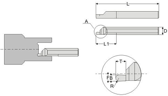 MZR 4 R0.75 L10 минирезец Deskar - фото 2