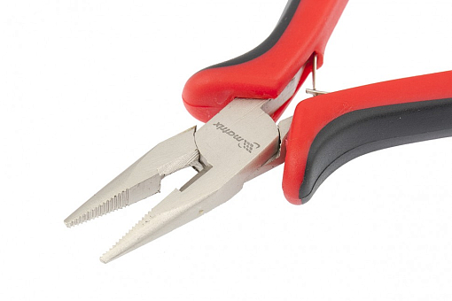 Фото 1 товара Длинногубцы прямые Mini, 130 мм, никелированные, авторазжим, Matrix