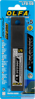 OLFA 18 мм, 5 шт., Лезвия сегментированные OL-LFB-5B - фото 5