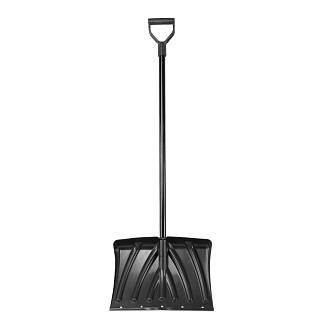 Лопата для уборки снега пластиковая, 450х325х1370 мм, стальной черенок, Palisad - фото 2