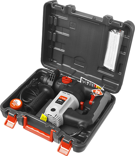 Фото 4 товара ЗУБР 750 Вт, 0-1000 об/мин, 0-4800 уд/мин, кейс, перфоратор вертикальный электрический ЗП-26-750 ЭК Мастер