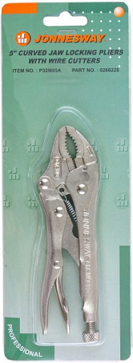 Фото 2 товара Зажим ручной с фиксацией, трубный захват, 125 мм, 0-28 мм, Jonnesway