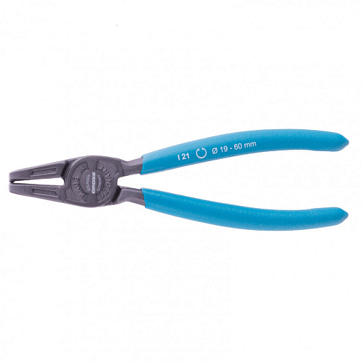 Фото 0 товара Съемник, 165 мм, для внутренних стопорных колец (19-60 мм), изогнутые губки (сжим) Gross