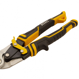 Ножницы по металлу, 270 мм, прямой рез, сталь-CrMo, трехкомпонентные рукоятки Denzel - фото 6