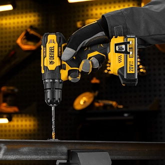 Дрель-шуруповерт аккумуляторная CDQ-20, Li-Ion, 20 В, Denzel - фото 5