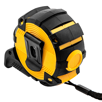 Рулетка 5м х 25мм, автоматич. фиксац., нейлон. покрытие, магнит. зацеп, двухстор. разметка Denzel - фото 2