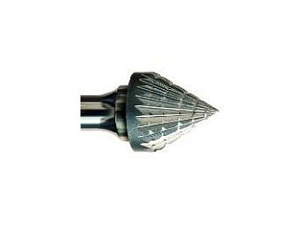 Борфреза коническая угол 60° тип J 6х5,2х6х65 спиральная насечка арт. J06 05М06 Sekira - фото 2