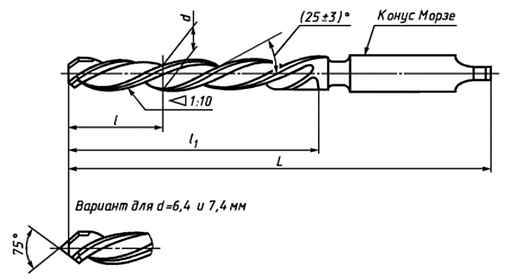 Фото 1 товара Развертка 13,0 мм 1:10 котельная машинная