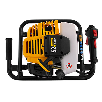 Мотобур DX-52, объём двигателя 52 см3, соединение 20 мм, без шнека Denzel - фото 8