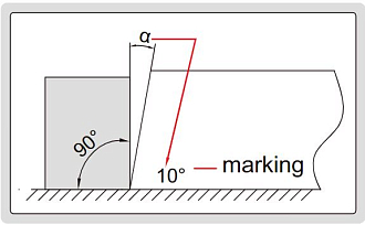 Шаблон угловой 1-45° погрешность ±30' INSIZE - фото 2