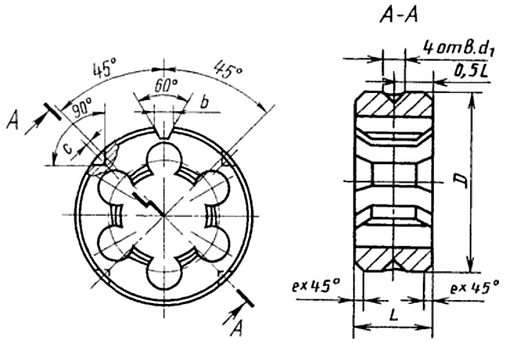Фото 1 товара Плашка трубная G 3/8 BUCOVICE (Чехия) арт. 212380