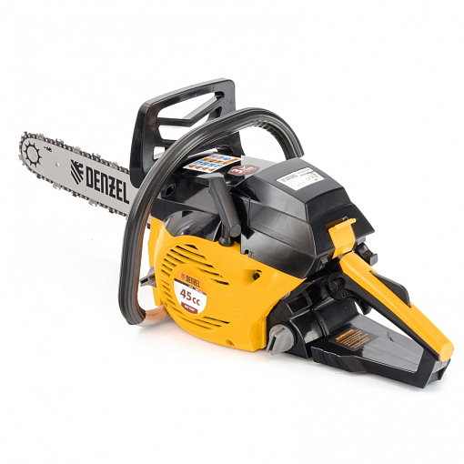 Фото 0 товара Пила цепная бенз. DGS-4516, шина 40 см, 3 л.с., шаг 3/8, паз 1,3 мм, 57 звеньев Denzel
