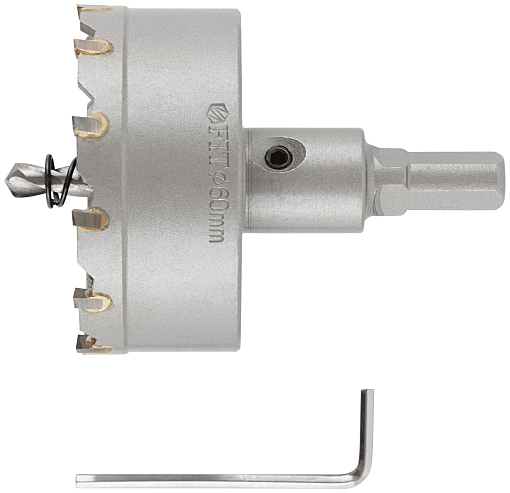 Фото 1 товара Коронка кольцевая с карбидными вставками Профи (для отверстий в нержавеющей стали) 60 мм