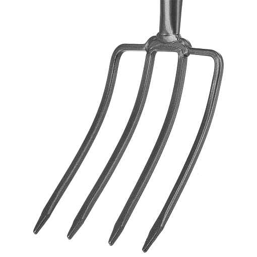 Фото 2 товара Вилы 4-рогие, огородные, кованые, 195х295х1165 мм, деревянный лакированный черенок Сибртех