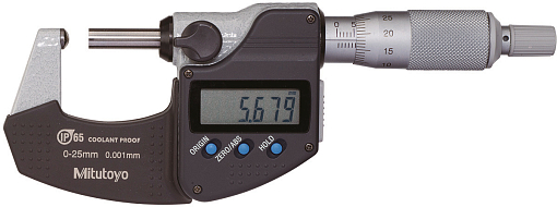 Фото 0 товара Цифровой микрометр для выпуклых поверхностей 0-25 мм