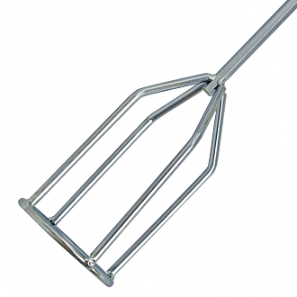 Миксер для гипсовых смесей, 80 х 530 мм, оцинкованный, шестигранный хвостовик 8 мм Denzel - фото 4