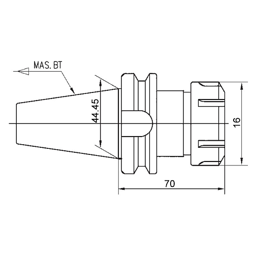 Фото 2 товара BT40-ER16-70 патрон цанговый Zegyo