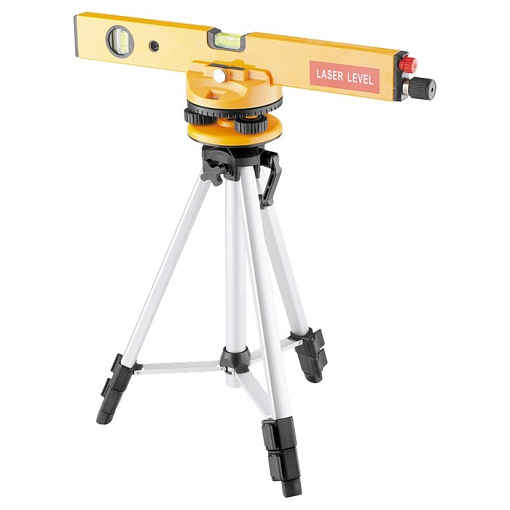 Фото 0 товара Уровень лазерный, 400 мм, 1050 мм штатив 3 глазка, набор в пласт. бокс Matrix