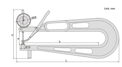 Фото 1 товара Толщиномер индикаторный ТР-30, 0-30мм, 0.1мм, ±0.05мм, INSIZE