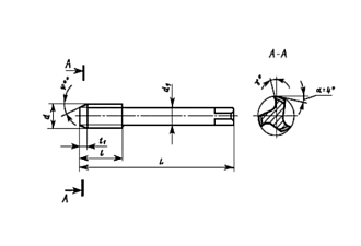 Метчик М 4х0,5 м/р скв Р6М5 STV - фото 2