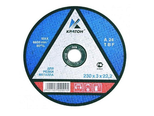 Фото 0 товара Круг отрезной по металлу Кратон "Профи" A 46 TBF 125х2,5х22,2 мм