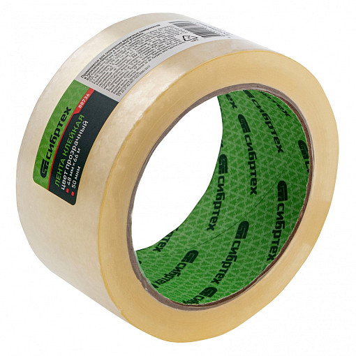 Фото 0 товара Клейкая лента, 50 мкм, 48 мм х 66 м, цвет прозрачный Сибртех