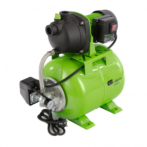 Фото 0 товара Насосная станция НС850-П, 850 Вт, напор 42 м, 3500 л/ч, ресивер 19 л Сибртех