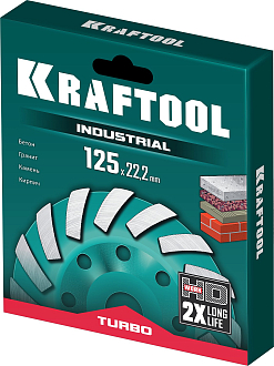 Сегментная шлифовальная чашка INDUSTRIAL KRAFTOOL 33368-125125 мм, алмазная - фото 6