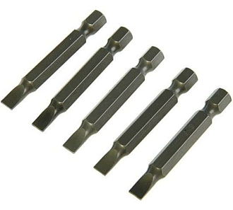 Набор бит SL5 x 50, сталь CrMo, 5 шт. Сибртех - фото 2