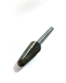 Борфреза сфероконическая тип L 12х28х6х73 14° 3 спиральная насечка арт. L12 28М06 Sekira - фото 2
