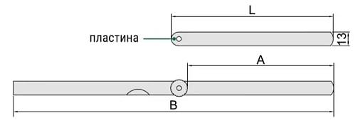 Фото 1 товара Набор щупов (для установки зазора клапанов) 13 шт. l=200мм (диапазон 0.05 - 1.00мм) INSIZE