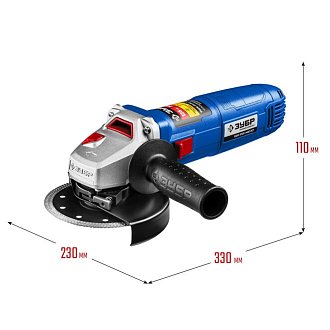 ЗУБР 1400 Вт, d 125 мм, углошлифовальная машина (болгарка) УШМ-П125-1400 ПСТ Профессионал - фото 4