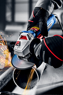 ЗУБР 750 Вт, 125 мм, одноручный хват, углошлифовальная машина (болгарка) УШМ-П125-750 Профессионал - фото 8