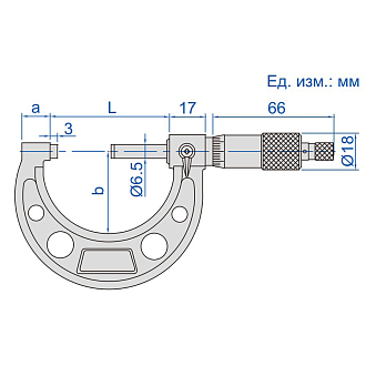 Микрометр МК-200, 175-200мм, 0.001мм, INSIZE - фото 2