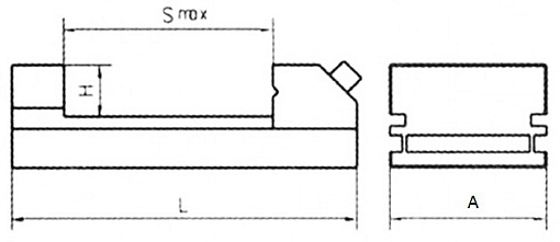 Фото 1 товара Тиски лекальные прецизионные быстропереналаживаемые QKG-50