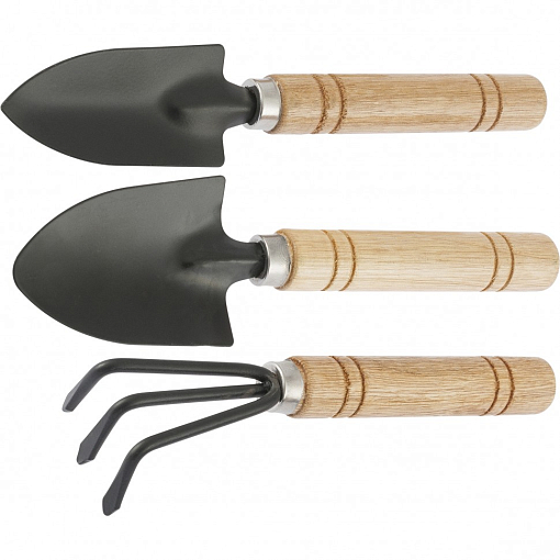 Фото 2 товара Набор по уходу за комнатными растениями, деревянные рукоятки, 3 предмета, Palisad