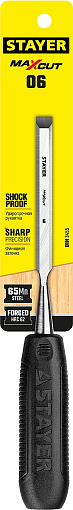 Фото 3 товара Стамеска STAYER 6 мм, с плоской пластмассовой ручкой, 1820-06_z01