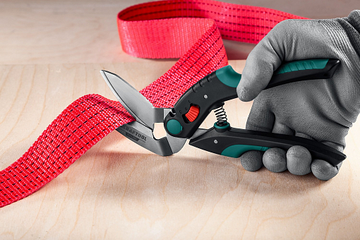 Фото 9 товара Многоцелевые усиленные технические ножницы KRAFTOOL BULLDOG 23203 250 мм