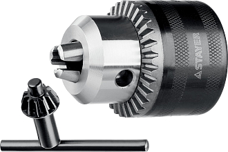 Патрон для дрели STAYER 10 мм, 1/2", ключ в комплекте, ударный, 29055-10-1/2 Professional - фото 1