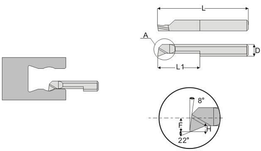 Фото 2 товара MPR 4 R0.2 L15 минирезец Deskar