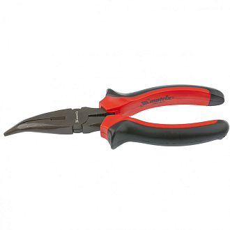 Длинногубцы изогнутые Black Nickel, 160 мм, двухкомпонентные рукоятки Matrix - фото 2