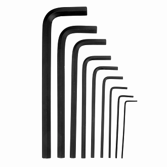 Набор ключей имбусовых HEX, 2,0-12 мм, CrV, 9 шт, удлиненные Matrix - фото 2