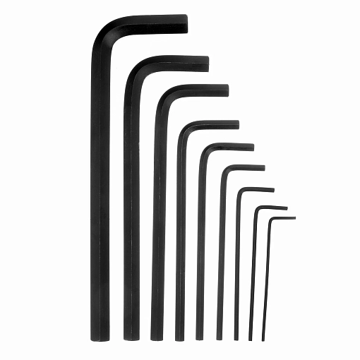 Фото 1 товара Набор ключей имбусовых HEX, 2,0-12 мм, CrV, 9 шт, удлиненные Matrix