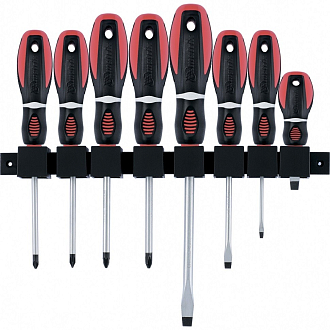 Набор отверток "Era", 8 шт, CrV, трехкомп. рукоятка Matrix - фото 1