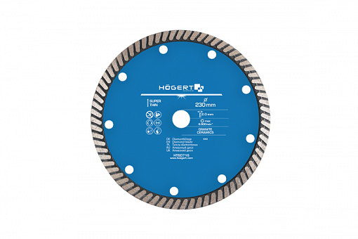 Фото 0 товара Диск отрезной алмазный супер тонкий 230 х 2,0 х 22,2 мм HOEGERT